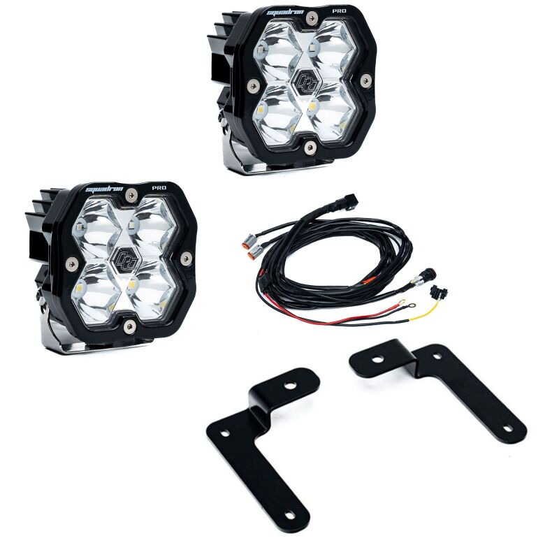 Baja Designs 440044 - BAJ440044 - Baja Designs 18-25 Jeep JL/JT Squadron Pro 2.0 A-Pillar Kit (Spot) - Clear - Shipped in Europe - Tuningsupply.com