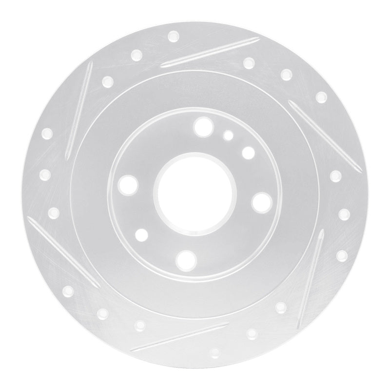 R1 Concepts 631-54003R - RNC631-54003R - R1 90-03 Ford Escort Rear Right Drilled & Slotted Silver Brake Rotor - Shipped in Europe - Tuningsupply.com