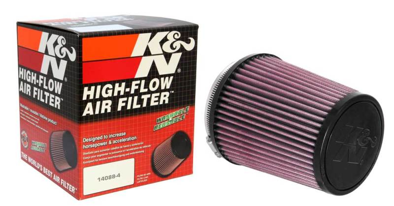 K&N Engineering RU-4550 - KNNRU-4550 - K&N Universal Air Filter 4in Flange / 5-3/8in Base / 4-1/2in Top / 6in Height - Shipped in Europe - Tuningsupply.com