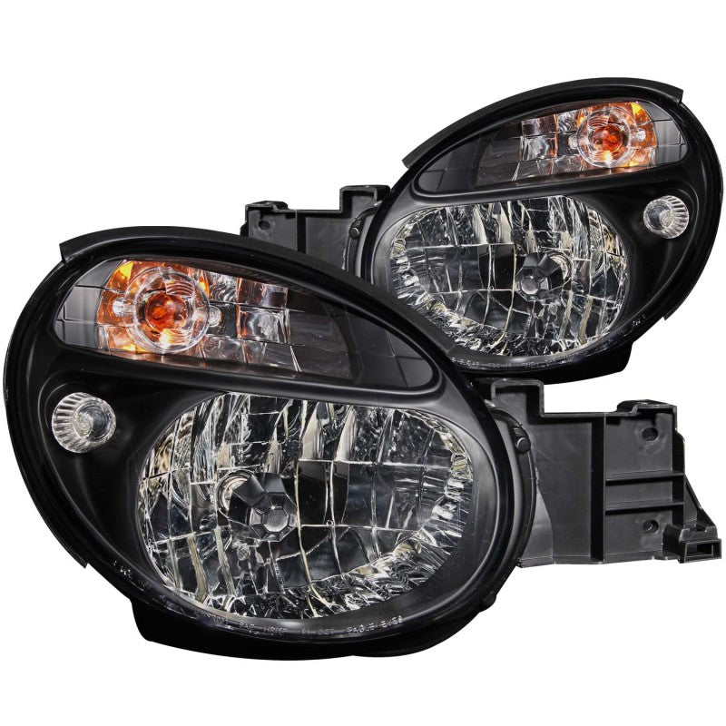 ANZO 121121 - ANZ121121 - ANZO 2002-2003 Subaru Impreza Crystal Headlights Black - Shipped in Europe - Tuningsupply.com