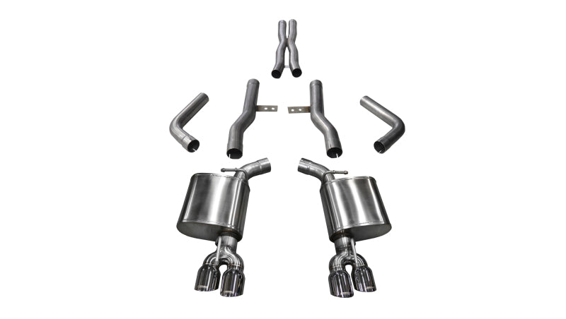 CORSA Performance 14989 - COR14989 - Corsa 2015-2023 Dodge Challenger Hellcat Dual Rear Exit Extreme Exhaust w/ 3.5in Polished Tips - Shipped in Europe - Tuningsupply.com