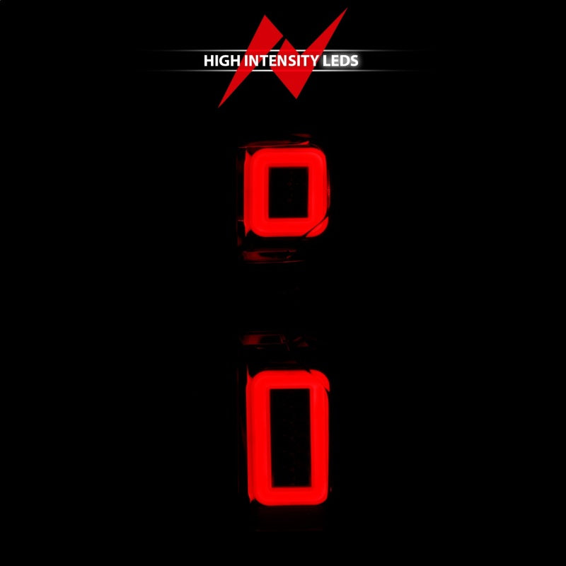 ANZO 311419 - ANZ311419 - ANZO 19-21 Chevy Silverado Work Truck Full LED Taillights Chrome Housing Red Lens G2(w/C light Bars) - Shipped in Europe - Tuningsupply.com