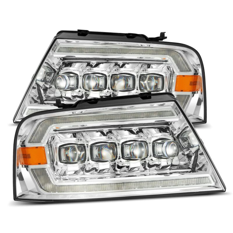 AlphaRex 880129 - ARX880129 - AlphaRex 04-08 Ford F150 / 06-08 Lincoln Mark LT NOVA LED Proj Headlights Chrome w/Activ Light/Seq - Shipped in Europe - Tuningsupply.com