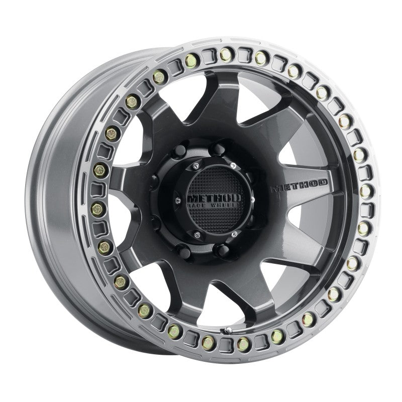 Method Wheels - MRWMR10879080844B - Method MR108 17x9 -44mm Offset 8x6.5 130.81mm CB Gloss Titanium w/BH-H24125-38 Wheel - Shipped in Europe - Tuningsupply.com