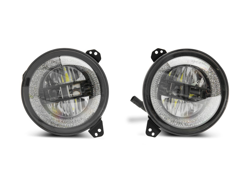Raxiom J133763 - RAXJ133763 - Raxiom 18-22 Jeep Wrangler JL/JT Axial Series LED Headlights- Black Housing (Clear Lens) - Shipped in Europe - Tuningsupply.com