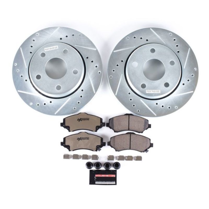 PowerStop K3097-36 - PSBK3097-36 - Power Stop 07-17 Jeep Wrangler Front Z36 Truck & Tow Brake Kit - Shipped in Europe - Tuningsupply.com
