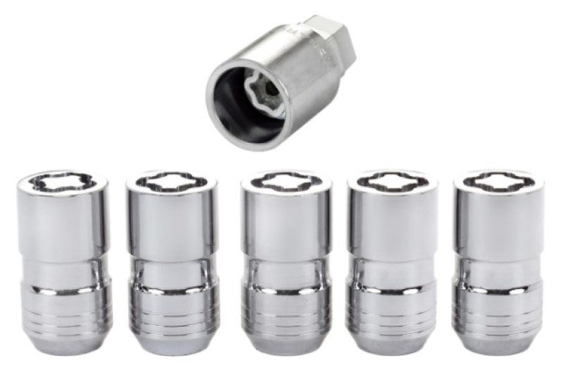 McGard 24515 - MCG24515 - McGard Wheel Lock Nut Set - 5pk. (Cone Seat) M14X1.5 / 22mm Hex / 1.639in OAL - Chrome - Shipped in Europe - Tuningsupply.com