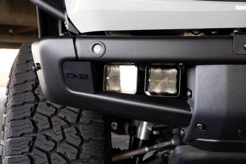 DV8 Offroad LBBR-05 - DVELBBR-05 - DV8 Offroad 21-22 Ford Bronco Factory Bumper Pocket Light Mount (Pair) 3in LED Pod Lights - Shipped in Europe - Tuningsupply.com