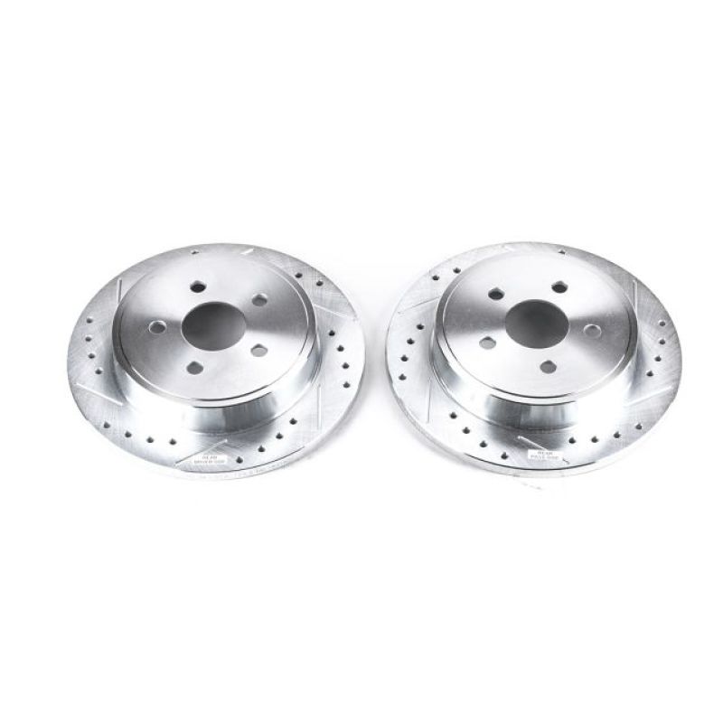 PowerStop AR8353XPR - PSBAR8353XPR - Power Stop 03-07 Chrysler PT Cruiser Rear Evolution Drilled & Slotted Rotors - Pair - Shipped in Europe - Tuningsupply.com