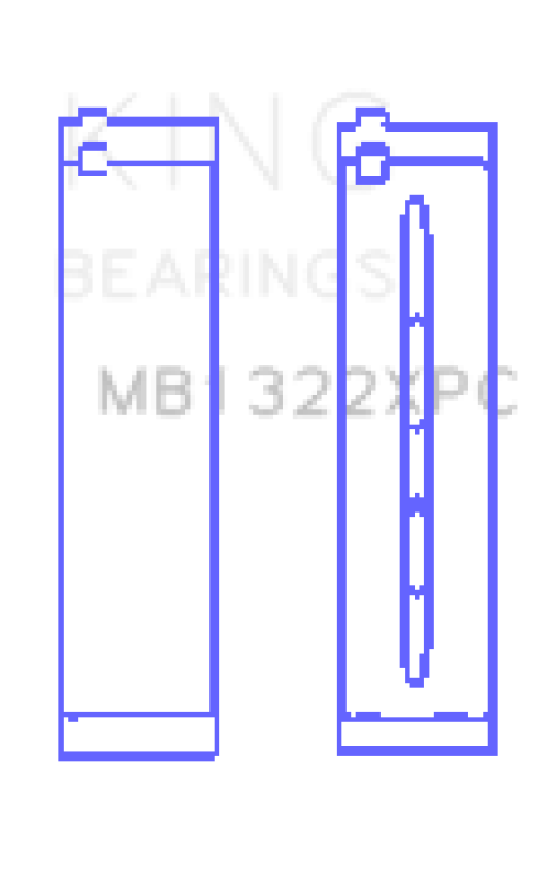 King Engine Bearings GMB1322XPCSTDX - KINGMB1322XPCSTDX - King Audi R8 4.2/5.2/Lamborghini Gallardo/Huracan V10 Coated Perf Main Bearing Set - Size STDX - Shipped in Europe - Tuningsupply.com