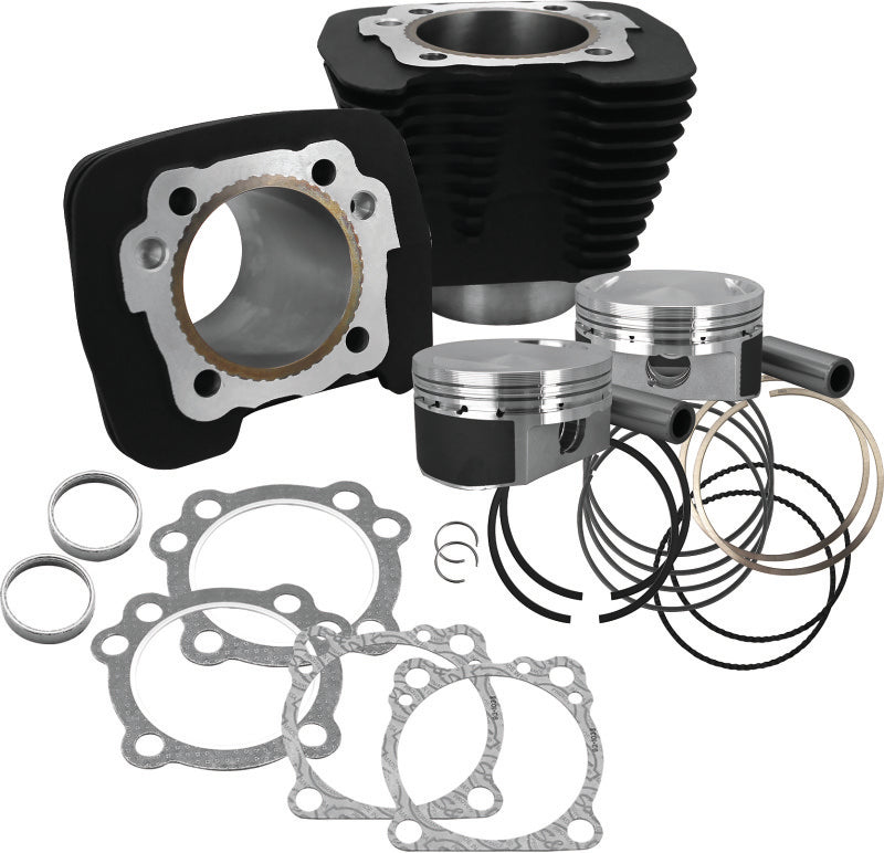 S&S Cycle 910-0691 - SSC910-0691 - S&S Cycle 86-21 Sportster Models 1250cc Conversion Kit - Wrinkle Black - Shipped in Europe - Tuningsupply.com