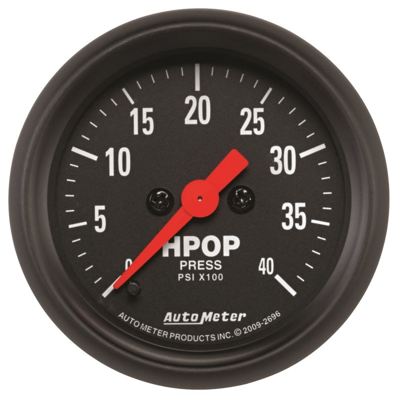 AutoMeter 2696 - ATM2696 - Autometer Z Series 2-1/16in 4K PSI High Pressure Oil Pump Gauge w/ Digital Stepper Motor - Shipped in Europe - Tuningsupply.com