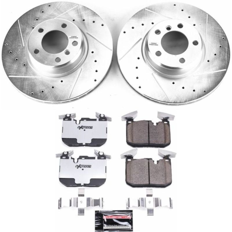 PowerStop K6653-26 - PSBK6653-26 - Power Stop 14-16 BMW 228i Front Z26 Street Warrior Brake Kit - Shipped in Europe - Tuningsupply.com
