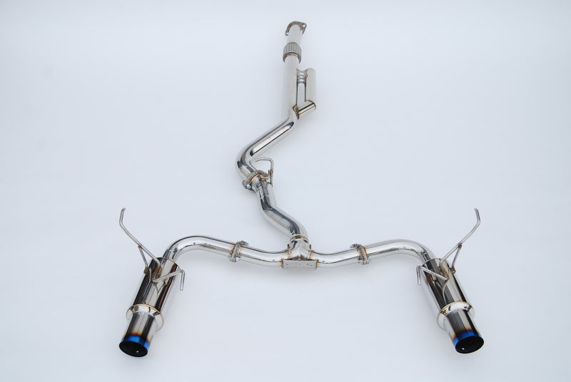 Invidia - INVHS22WRXGTT - Invidia 2022+ Subaru WRX N1 Twin Outlet Single Layer Tip Cat-Back Exhaust - Shipped in Europe - Tuningsupply.com