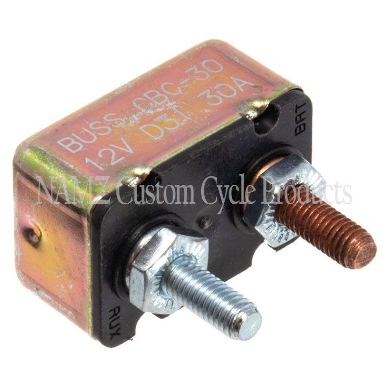 NAMZ NCB-3001 - NAMNCB-3001 - NAMZ Universal 30-AMP Circuit Breaker 10/32in. Studs - Single (OEM 74599-77B) - Shipped in Europe - Tuningsupply.com