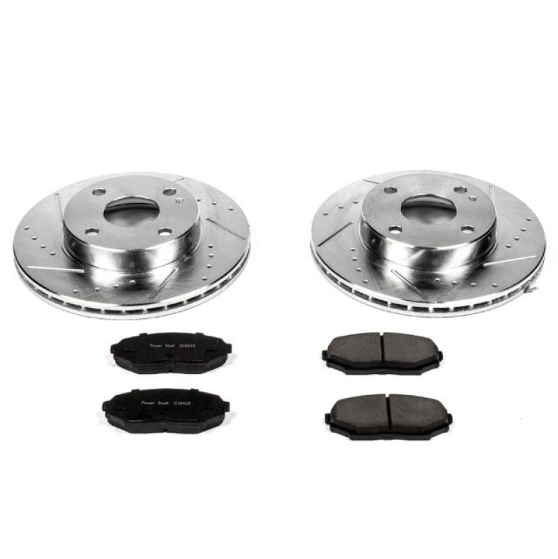PowerStop K717 - PSBK717 - Power Stop 90-93 Mazda Miata Front Z23 Evolution Sport Brake Kit - Shipped in Europe - Tuningsupply.com