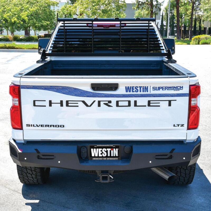 Westin 57-8025 - WES57-8025 - Westin 1999-2018 Chevrolet/Ford/GMC/Toyota Silverado/Sierra 1500/2500/3500 HD Headache Rack - Black - Shipped in Europe - Tuningsupply.com