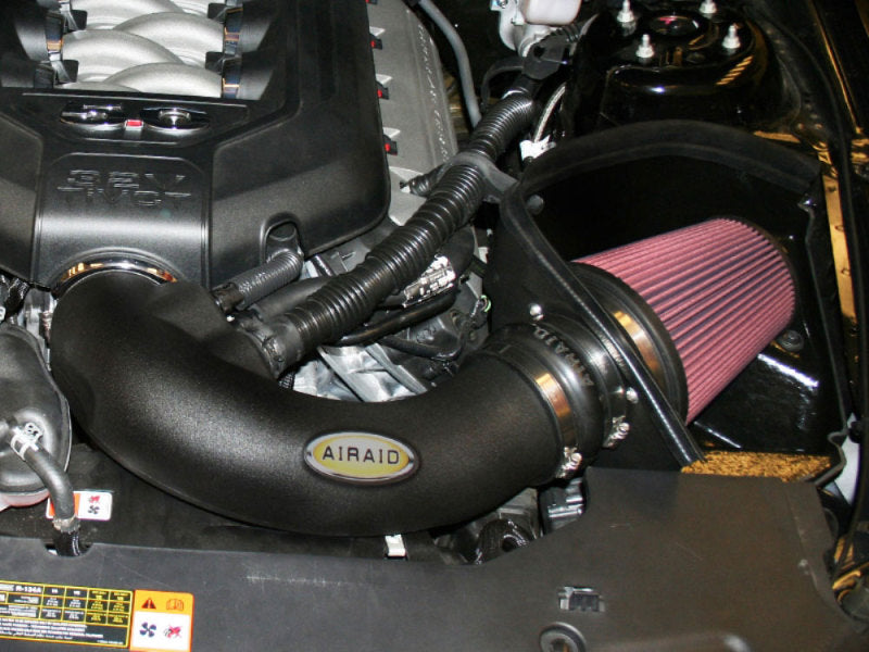 Airaid 450-303 - AIR450-303 - Airaid 11-14 Ford Mustang GT 5.0L Race Only (No MVT) MXP Intake System w/ Tube (Oiled / Red Media) - Shipped in Europe - Tuningsupply.com