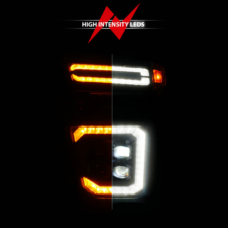 ANZO 111619X-L - ANZ111619X-L - ANZO Z-Series 20-23 Chevy Silverado 2500/3500 Z-Series Full LED Proj Headlights Black - Driver Side - Shipped in Europe - Tuningsupply.com