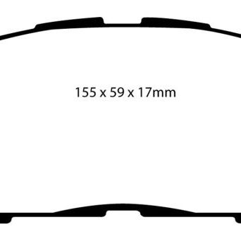 EBC DP31772C - EBCDP31772C - EBC 06-08 Lexus IS250 2.5 Redstuff Front Brake Pads - Shipped in Europe - Tuningsupply.com