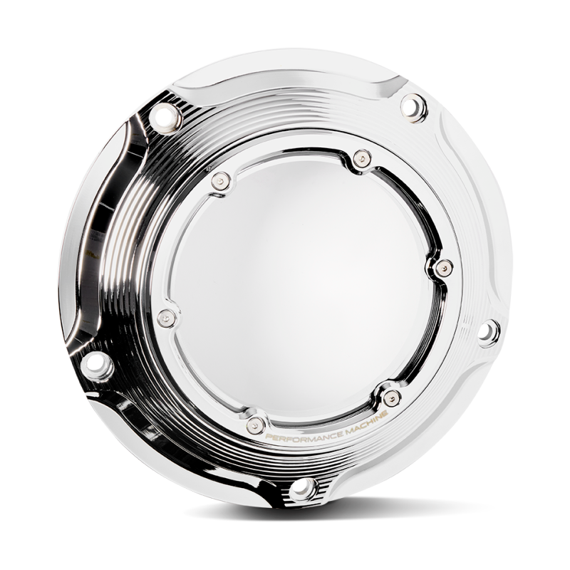 Performance Machine 0177-2083M-CH - PFM0177-2083M-CH - Performance Machine Vision Derby Cover W/Bezel - Chrome - Shipped in Europe - Tuningsupply.com