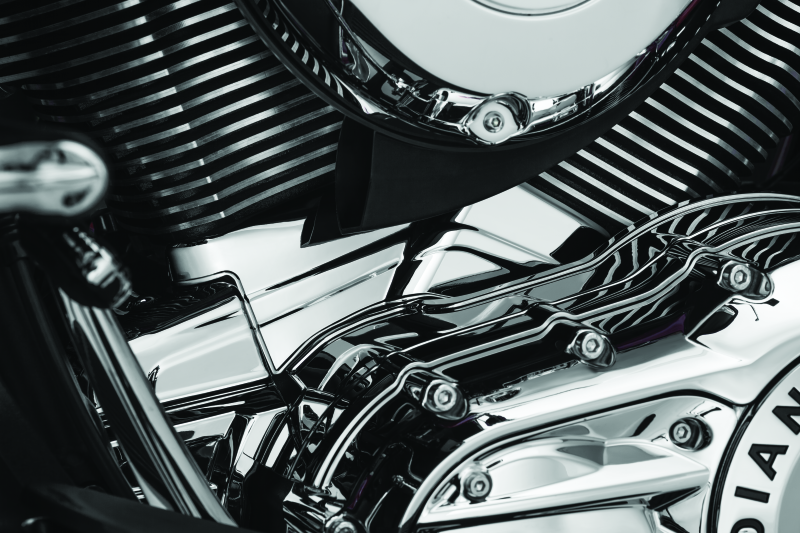 Kuryakyn 5737 - KUR5737 - Kuryakyn Cylinder Base Cover Indian Models Chrome - Shipped in Europe - Tuningsupply.com