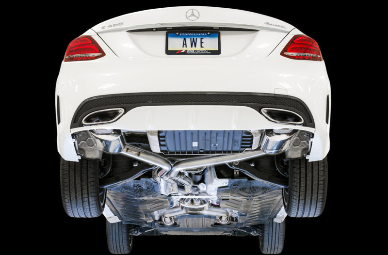 AWE Tuning 3015-31012 - AWE3015-31012 - AWE Tuning Mercedes-Benz W205 C450 AMG / C400 Touring Edition Exhaust - Shipped in Europe - Tuningsupply.com