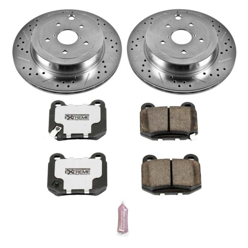 PowerStop K5305-26 - PSBK5305-26 - Power Stop 08-14 Subaru Impreza Rear Z26 Street Warrior Brake Kit - Shipped in Europe - Tuningsupply.com