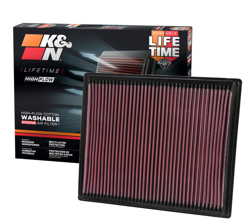 K&N Engineering 33-2286 - KNN33-2286 - K&N Nissan Titan & Armada 5.6L - V8 2004 Drop In Air Filter - Shipped in Europe - Tuningsupply.com