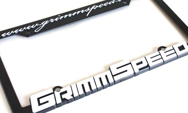GrimmSpeed 111002 - GRM111002 - GrimmSpeed License Plate Frame (Pair) - Shipped in Europe - Tuningsupply.com