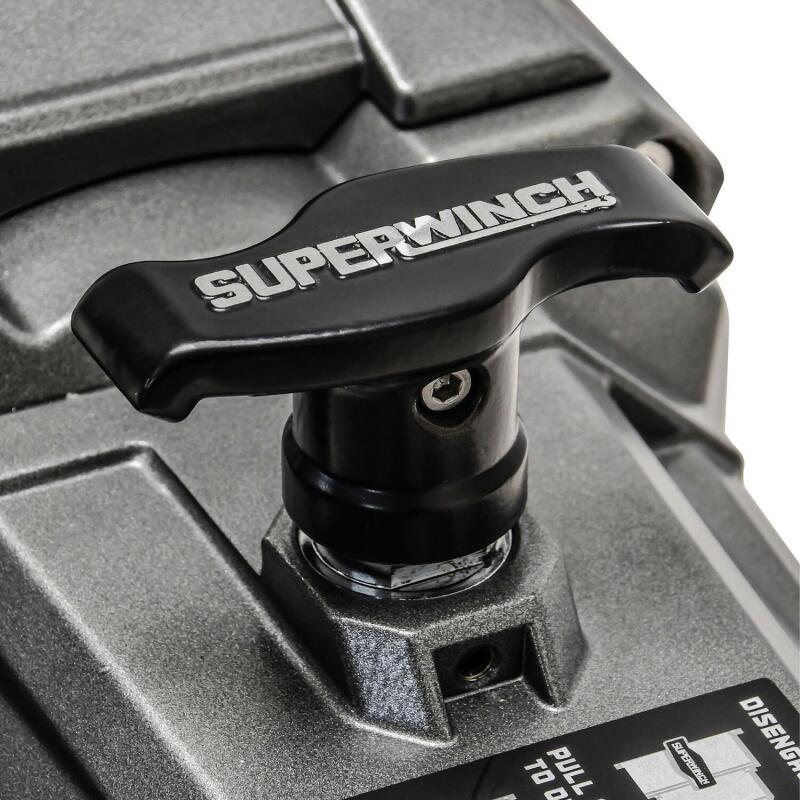 Superwinch - SUW1712201 - Superwinch 12000 LBS 12V DC 3/8in x 80ft Synthetic Rope SX 12000SR Winch - Graphite - Shipped in Europe - Tuningsupply.com