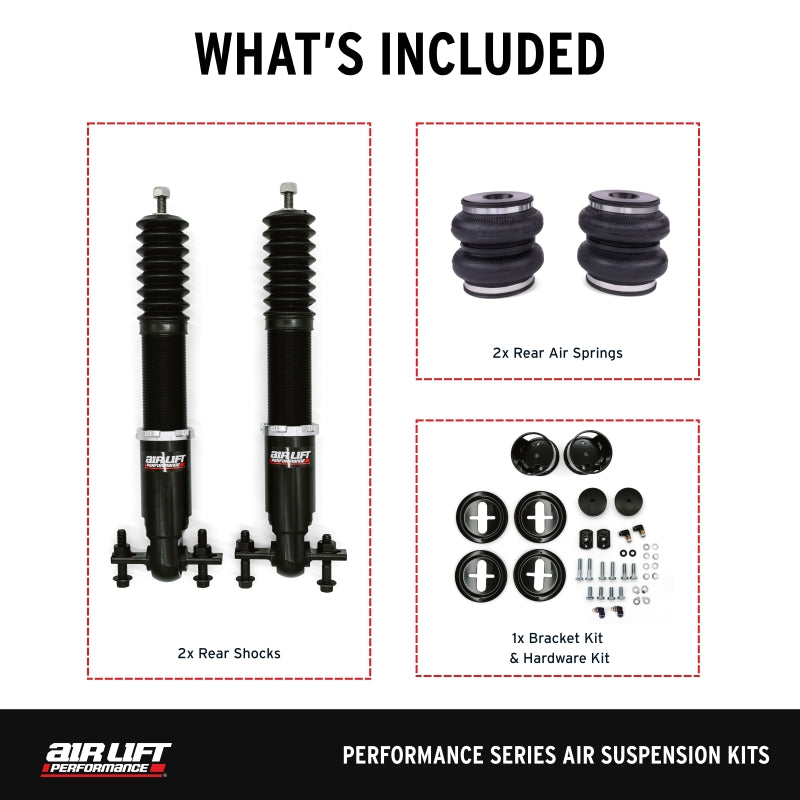 Air Lift 76507 - ALF76507 - Air Lift Performance 15-23 Ford Mustang S550/24-25 S650 Air Suspension Rear Kit - Shipped in Europe - Tuningsupply.com