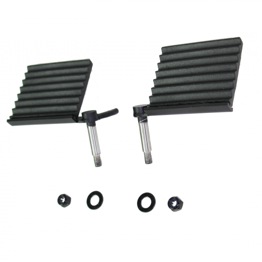 Fishbone Offroad FB21078 - FBOFB21078 - Fishbone Offroad 76-06 Jeep CJ YJ TJ Wrangler Foot Peg Set Gloss - Black - Shipped in Europe - Tuningsupply.com