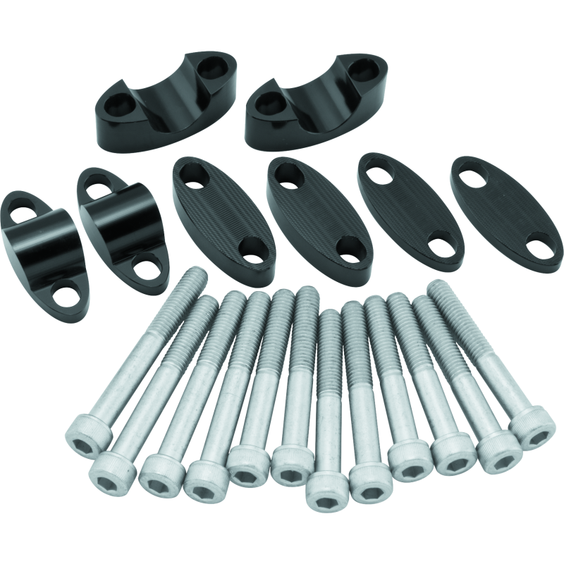 BikeMaster 151987 - BKM151987 - BikeMaster Aluminum Handlebar Risers 7/8in - Black - Shipped in Europe - Tuningsupply.com