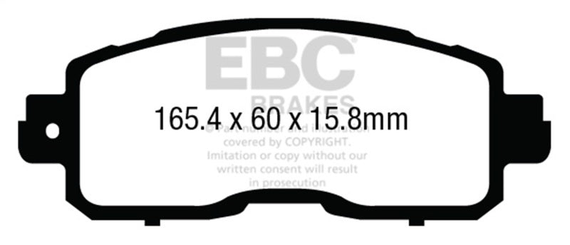 EBC DP23011 - EBCDP23011 - EBC 13+ Nissan Altima 2.5 (L33) Sedan Greenstuff Front Brake Pads - Shipped in Europe - Tuningsupply.com