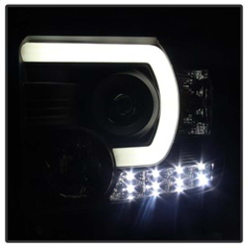 SPYDER 5080523 - SPY5080523 - Spyder GMC Sierra 14-16 Projector Headlights Light Bar DRL Black PRO-YD-GS14-LBDRL-BK - Shipped in Europe - Tuningsupply.com