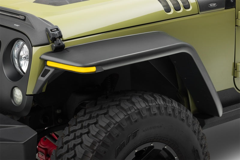 Rugged Ridge - RUG11640.56 - Rugged Ridge 07-18 Jeep Wrangler JK 2-Door+4-Door Unlimited Max Terrain Fender Flare Front+Rear Set - Shipped in Europe - Tuningsupply.com