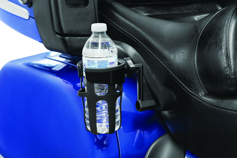 Kuryakyn 6491 - KUR6491 - Kuryakyn Reflex Drink Holder 01-17 GL1800 Passenger Mount Black - Shipped in Europe - Tuningsupply.com