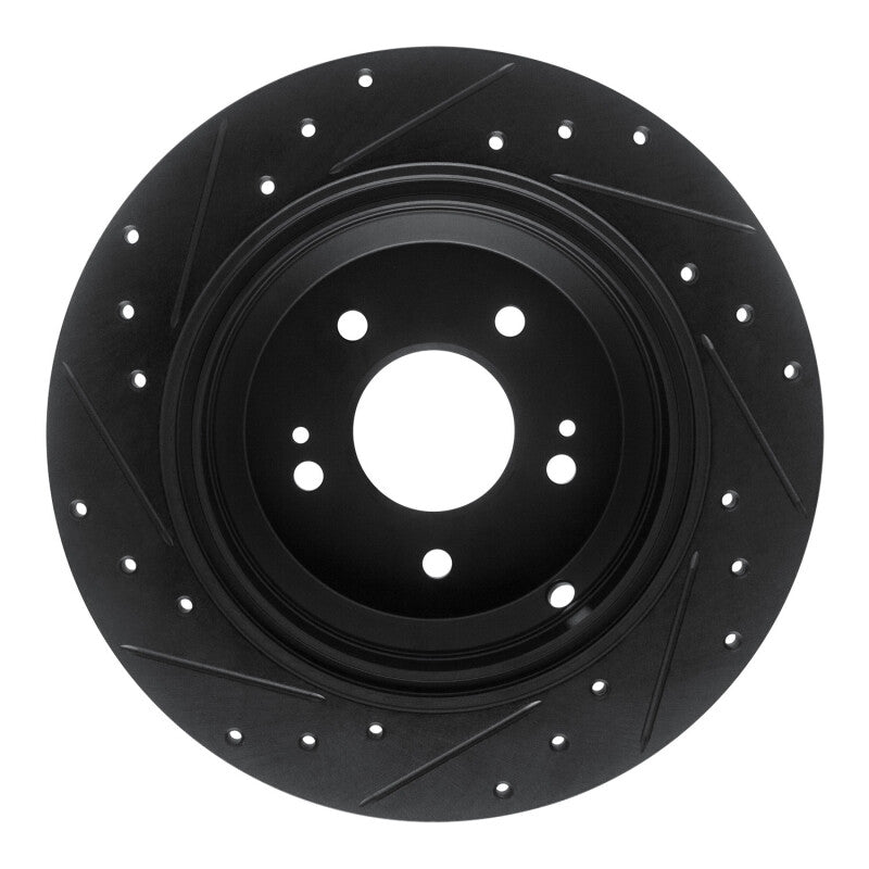 R1 Concepts 633-21041R - RNC633-21041R - R1 18-23 Genesis G70 Rear Right Drilled & Slotted Black Brake Rotor - Shipped in Europe - Tuningsupply.com