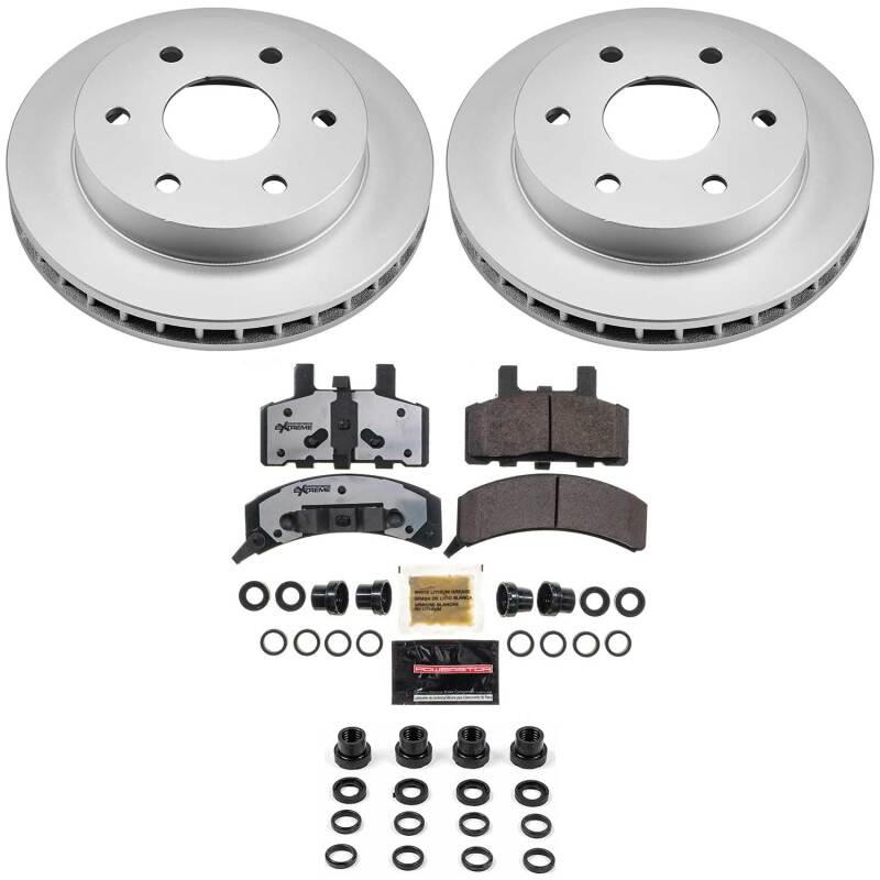 PowerStop CPK1970-36 - PSBCPK1970-36 - Power Stop 99-00 Cadillac Escalade Front Z36 Coated Truck & Tow Brake Kit - Shipped in Europe - Tuningsupply.com