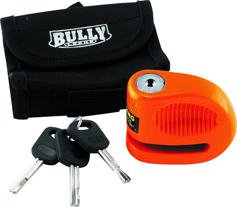 BikeMaster 132222 - BKM132222 - Bully Lock Disc Orange w/ Pouch - 5.5mm - Shipped in Europe - Tuningsupply.com