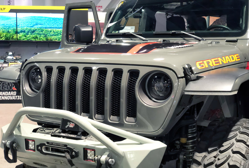 ORACLE Lighting 5839-504-PSC - ORL5839-504-PSC - Oracle Oculus Bi-LED Projector Headlights for Jeep JL/Gladiator JT Satin Silver 5500K - Shipped in Europe - Tuningsupply.com