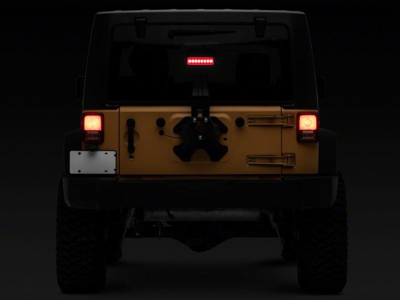 Raxiom J137870 - RAXJ137870 - Raxiom 07-18 Jeep Wrangler JK Axial Series Hyper Flash LED Third Brake Light- Red - Shipped in Europe - Tuningsupply.com