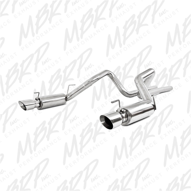MBRP PS7270409 - MBRPS7270409 - MBRP 05-09 Ford Shelby GT500 / GT Dual Split Rear Race Version, T409 4in Tips Exhaust System - Shipped in Europe - Tuningsupply.com