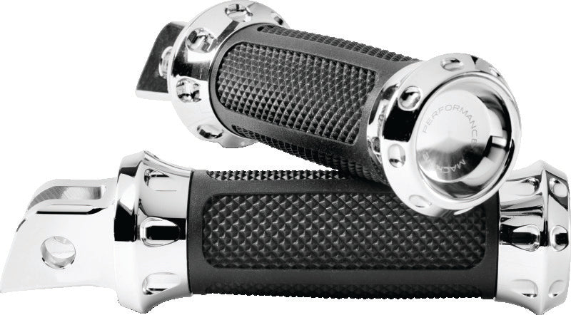 Performance Machine 0035-1243M-CH - PFM0035-1243M-CH - Performance Machine Footpegs Overdrive Rider - Chrome - Shipped in Europe - Tuningsupply.com