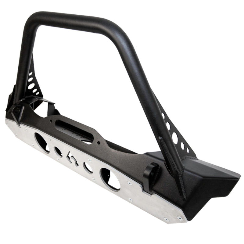 Artec Industries - ARTJJ8045 - Artec Industries Jeep JK Powder Coat Nighthawk Mid-Tube Stinger Front Bumper w/Skid Black Pwdr Coat - Shipped in Europe - Tuningsupply.com