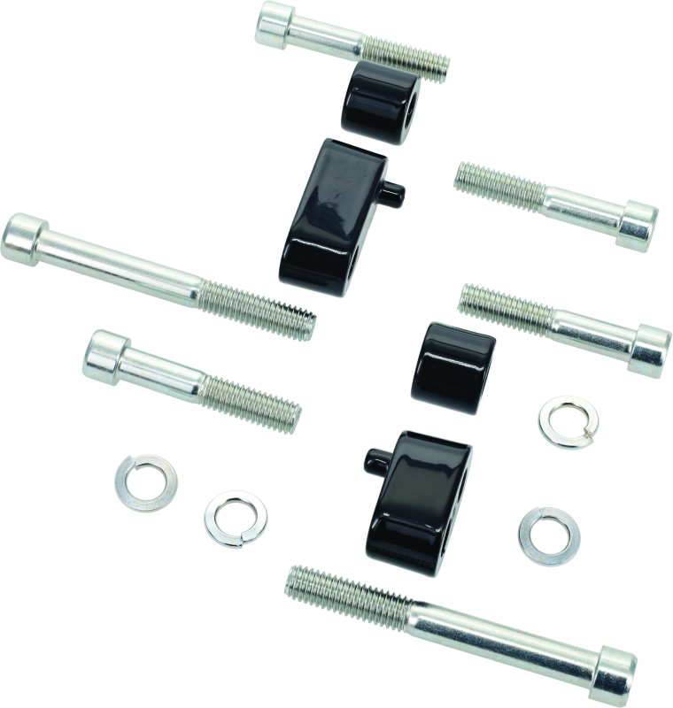 Kuryakyn 7509 - KUR7509 - Kuryakyn Driver Floorboard Spacers 09-Up Touring Models Gloss Black - Shipped in Europe - Tuningsupply.com