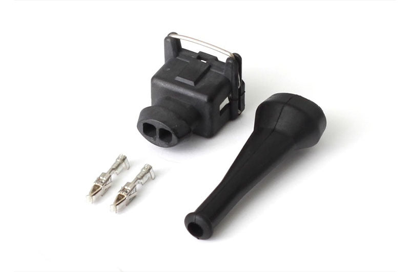 Haltech HT-030300 - HALHT-030300 - Haltech Bosch EV1 (Square) 2 Pin Junior Timer Female Connector Plug & Pins - Shipped in Europe - Tuningsupply.com