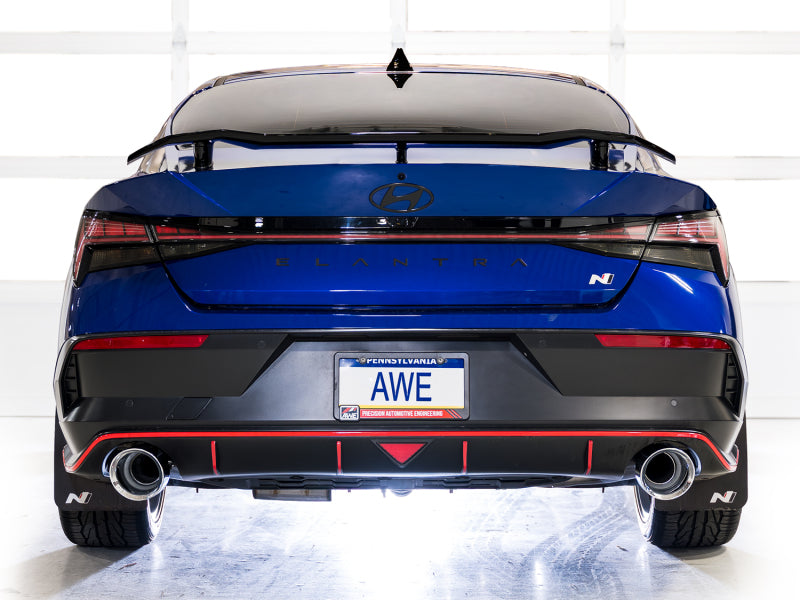AWE Tuning 3020-32237 - AWE3020-32237 - AWE Tuning 22-26 Hyundai Elantra N Track Edition Cat-Back Exhaust - Chrome Silver Tips - Shipped in Europe - Tuningsupply.com
