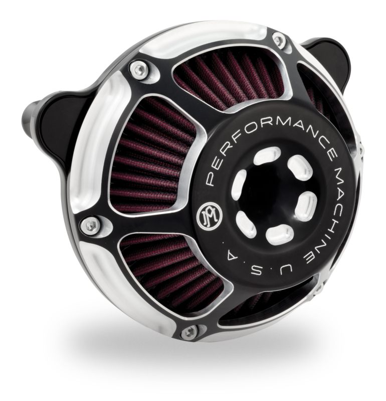 Performance Machine 0206-2164-BM - PFM0206-2164-BM - Performance Machine 23-Up CVO, 2024 Touring Max HP Air Cleaner - Contrast Cut - Shipped in Europe - Tuningsupply.com